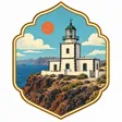 Akrotiri Lighthouse collectible Passport badge