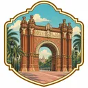 Arc de Triomf collectible Passport badge