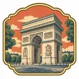 Arc de Triomphe collectible Passport badge