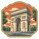 Arc de Triomphe collectible Passport badge