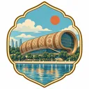 Azerbaijan Carpet Museum collectible Passport badge