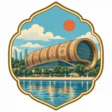 Azerbaijan Carpet Museum collectible Passport badge
