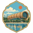 Azerbaijan Carpet Museum collectible Passport badge