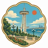 Baku Boulevard collectible Passport badge