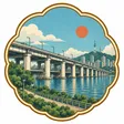Banpo Bridge collectible Passport badge