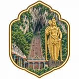 Batu Caves collectible Passport badge