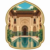 Ben Youssef Madrasa collectible Passport badge