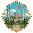 Blue Mosque collectible Passport badge