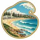 Bondi Beach collectible Passport badge