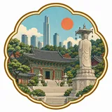 Bongeunsa collectible Passport badge