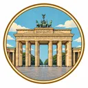 Brandenburg Gate collectible Passport badge