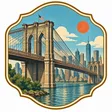 Brooklyn Bridge collectible Passport badge