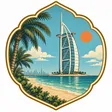 Burj Al Arab Beach Viewpoint collectible Passport badge