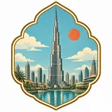 Burj Khalifa collectible Passport badge