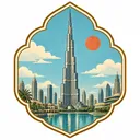 Burj Khalifa collectible Passport badge