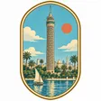 Cairo Tower collectible Passport badge
