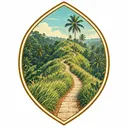 Campuhan Ridge Walk collectible Passport badge