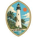 Cape Florida Lighthouse collectible Passport badge