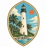 Cape Florida Lighthouse collectible Passport badge