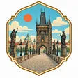 Charles Bridge collectible Passport badge