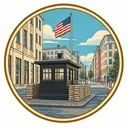 Checkpoint Charlie collectible Passport badge