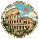 Colosseum collectible Passport badge
