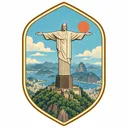 Christ the Redeemer collectible Passport badge