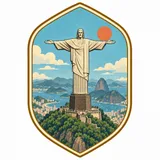 Christ the Redeemer collectible Passport badge