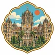 Chhatrapati Shivaji Maharaj Terminus collectible Passport badge
