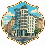 Dancing House collectible Passport badge