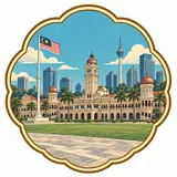Dataran Merdeka collectible Passport badge