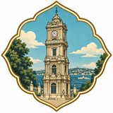 Dolmabahce Clock Tower collectible Passport badge