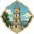 Dolmabahce Clock Tower collectible Passport badge