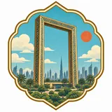 Dubai Frame collectible Passport badge