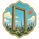 Dubai Frame collectible Passport badge