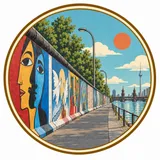 East Side Gallery collectible Passport badge