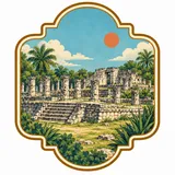 El Rey Archaeological Zone collectible Passport badge