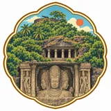 Elephanta Caves collectible Passport badge