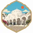 Fira Orthodox Cathedral collectible Passport badge