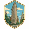 Flatiron Building collectible Passport badge