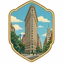 Flatiron Building collectible Passport badge
