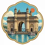 Gateway of India collectible Passport badge