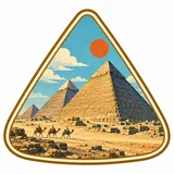 Giza Pyramids collectible Passport badge