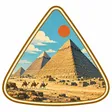 Giza Pyramids collectible Passport badge