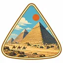 Giza Pyramids collectible Passport badge