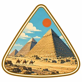 Giza Pyramids collectible Passport badge