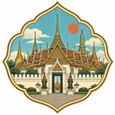 Grand Palace Bangkok collectible Passport badge