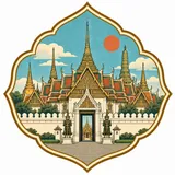 Grand Palace Bangkok collectible Passport badge