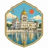 Gurudwara Bangla Sahib collectible Passport badge