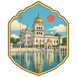 Gurudwara Bangla Sahib collectible Passport badge